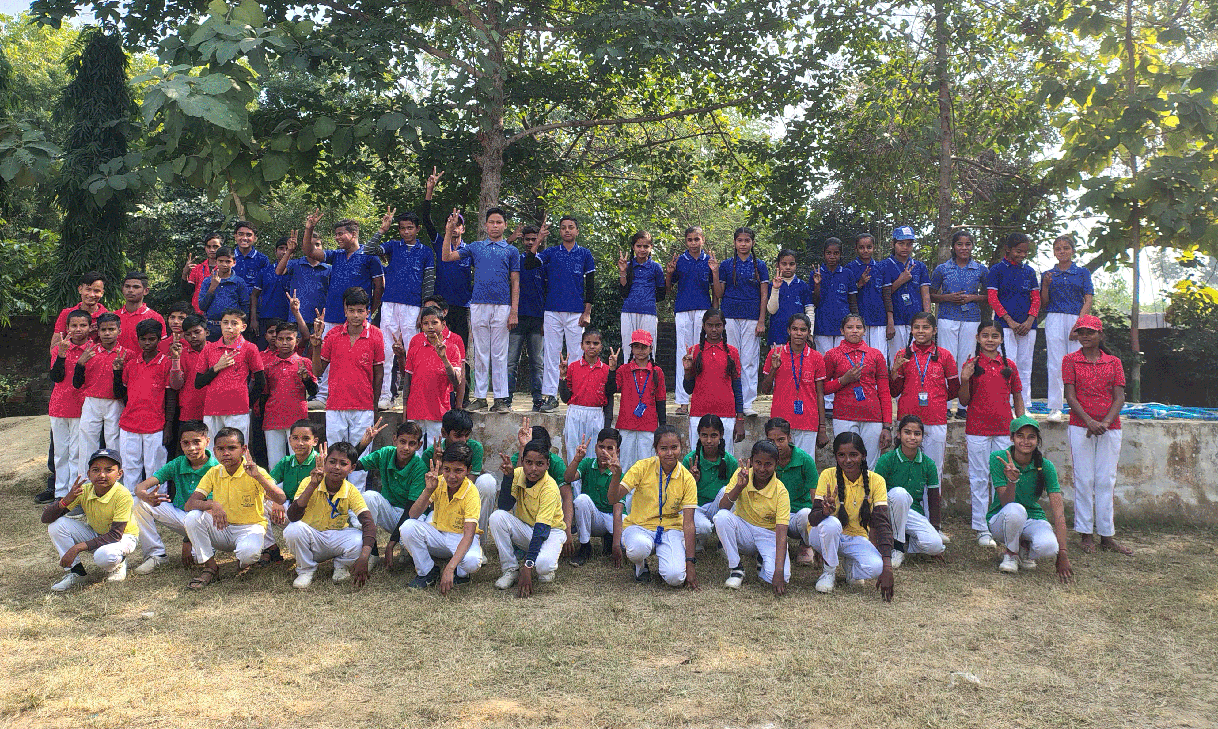 Cultural event on school stage
